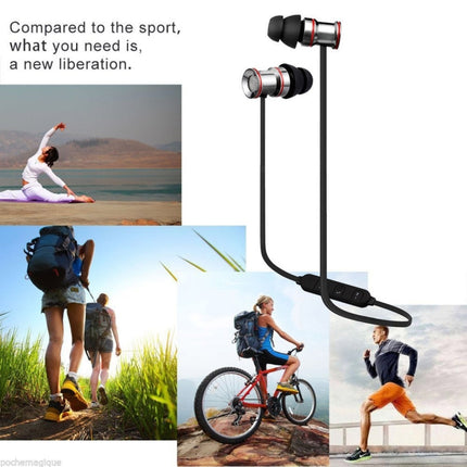 BTH-828 Magnetic In-Ear Sport Wireless Bluetooth V4.1 Stereo Waterproof Earbuds Earphone with Mic, for iPhone, Samsung, HTC, LG, Sony and other Smartphones-garmade.com