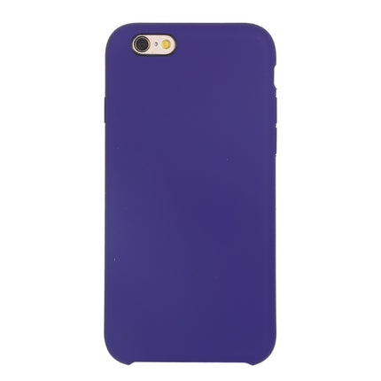 Pure Color Liquid Silicone + PC Shockproof Defender Case For iPhone SE 2020 & 8 & 7(Dark Purple)-garmade.com