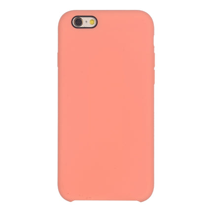 Pure Color Liquid Silicone + PC Shockproof Defender Case For iPhone SE 2020 & 8 & 7(Light Orange)-garmade.com