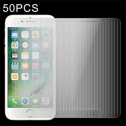 50 PCS for iPhone 8 Plus & iPhone 7 Plus 0.26mm 9H Surface Hardness 2.5D Explosion-proof Tempered Glass Non-full Screen Film, No Retail Package-garmade.com
