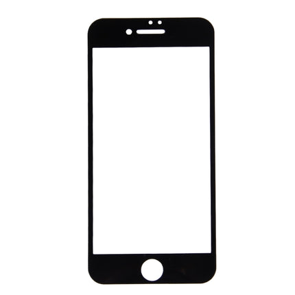 For iPhone 7 Plus Silk Printing Screen Protector 0.26mm 9H Surface Hardness 2.5D Explosion-proof Tempered Glass Screen Film(Black)-garmade.com