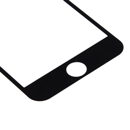 For iPhone 7 Plus Silk Printing Screen Protector 0.26mm 9H Surface Hardness 2.5D Explosion-proof Tempered Glass Screen Film(Black)-garmade.com