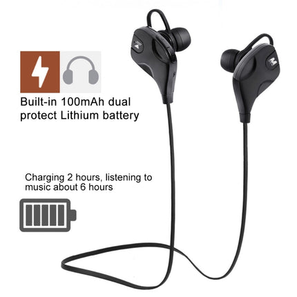 M8 Wireless Bluetooth Stereo Earphone with Wire Control + Mic, Wind Tunnel WT200 Program, Support Handfree Call, For iPhone, Galaxy, Sony, HTC, Google, Huawei, Xiaomi, Lenovo and other Smartphones(Black)-garmade.com