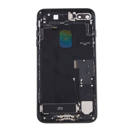 for iPhone 7 Plus Battery Back Cover Assembly with Card Tray(Black)-garmade.com