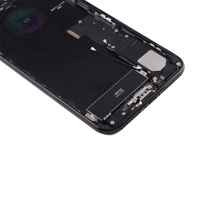 for iPhone 7 Plus Battery Back Cover Assembly with Card Tray(Black)-garmade.com