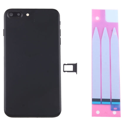 for iPhone 7 Plus Battery Back Cover Assembly with Card Tray(Black)-garmade.com