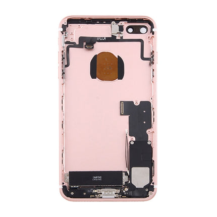 Battery Back Cover Assembly with Card Tray for iPhone 7 Plus (Rose Gold)-garmade.com
