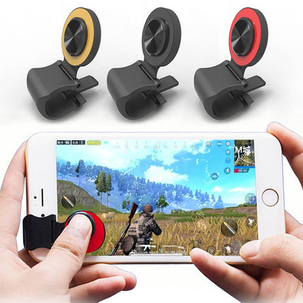 A9 Direct Mobile Clip Games Joystick Artifact Hand Travel Button Sucker with Ring Holder for iPhone, Android Phone, Tablet(Gold)-garmade.com