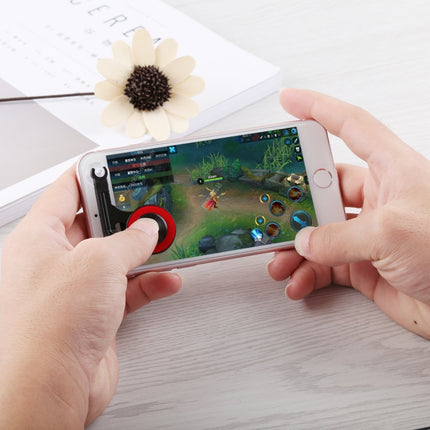 Q9 Direct Mobile Games Joystick Artifact Hand Travel Button Sucker for iPhone, Android Phone, Tablet(Red)-garmade.com
