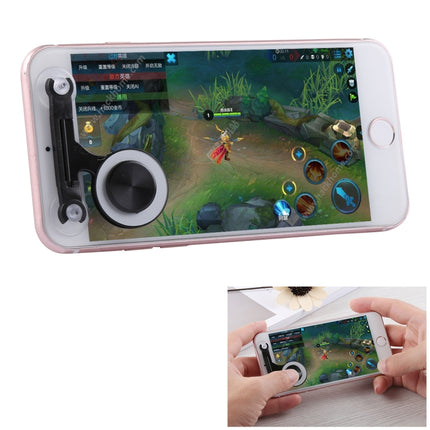 Q9 Direct Mobile Games Joystick Artifact Hand Travel Button Sucker for iPhone, Android Phone, Tablet(White)-garmade.com