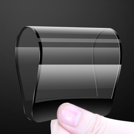 0.1mm 9H Full Screen Flexible Fiber Tempered Glass Film for iPhone SE 2020 / 8 / 7(Black)-garmade.com