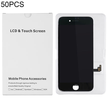 50 PCS Cardboard Packaging White Box for iPhone 8 / 7 LCD Screen and Digitizer Full Assembly-garmade.com