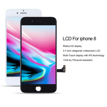 LCD Screen and Digitizer Full Assembly for iPhone 8(White)-garmade.com