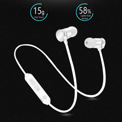 X3 Magnetic Absorption Sports Bluetooth 5.0 In-Ear Headset with HD Mic, Support Hands-free Calls, Distance: 10m(Rose Gold)-garmade.com
