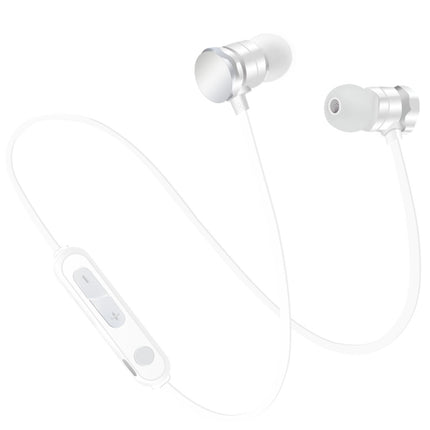 X3 Magnetic Absorption Sports Bluetooth 5.0 In-Ear Headset with HD Mic, Support Hands-free Calls, Distance: 10m(White)-garmade.com