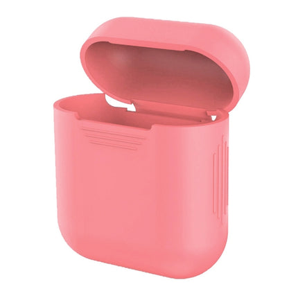 Portable Wireless Bluetooth Earphone Silicone Protective Box Anti-lost Dropproof Storage Bag for Apple AirPods 1/2(Earphone is not Included)(Pink)-garmade.com