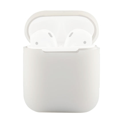 Portable Wireless Bluetooth Earphone Silicone Protective Box Anti-lost Dropproof Storage Bag for Apple AirPods 1/2(Earphone is not Included)(Transparent)-garmade.com
