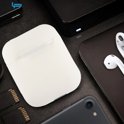 Portable Wireless Bluetooth Earphone Silicone Protective Box Anti-lost Dropproof Storage Bag for Apple AirPods 1/2(Earphone is not Included)(Fluorescent Green)-garmade.com