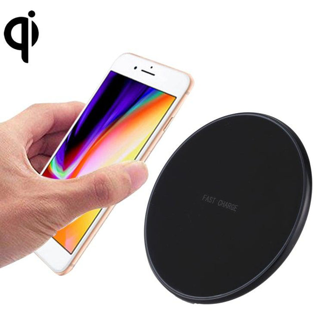 DC 9V 1.67A / 5V 1A Universal Round Shape Qi Standard Fast Wireless Charger with Indicator Light-garmade.com