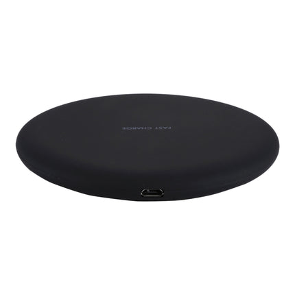 9V 1A / 5V 1A Universal Round Shape Qi Standard Fast Wireless Charger(Black)-garmade.com