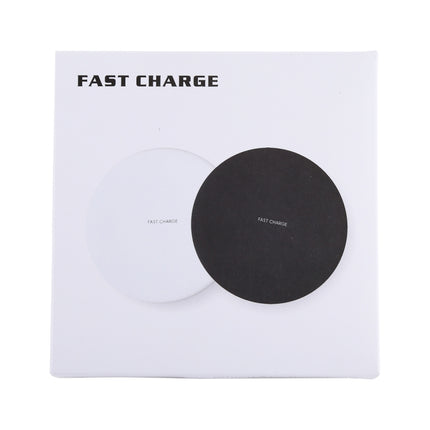 9V 1A / 5V 1A Universal Round Shape Fast Qi Standard Wireless Charger(White)-garmade.com