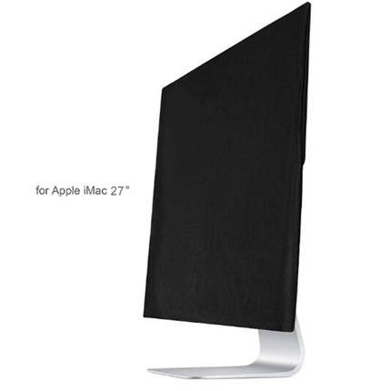 For 27 inch Apple iMac Portable Dustproof Cover Desktop Apple Computer LCD Monitor Cover with Pockets , Size: 68x48.2cm(Black)-garmade.com