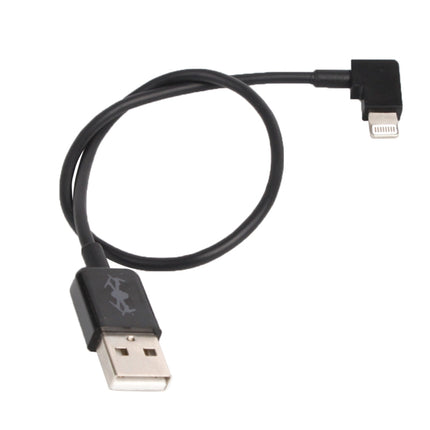 30cm USB to 8 Pin Right Angle Data Connector Cable for DJI SPARK / MAVIC PRO / Phantom 3 & 4 / Inspire 1 & 2-garmade.com