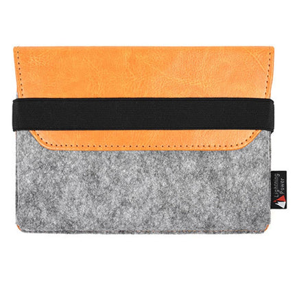 PU Leather Protective Storage Case Shell Bag Pouch Soft Sleeve for Apple Magic Trackpad(Orange)-garmade.com