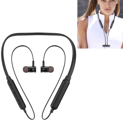 awei G10BL Outdoor Sports Fashion Neck Hanging Design Stereo Bass Bluetooth Earphone, Built-in Mic, For iPhone, Galaxy, Xiaomi, Huawei, HTC, Sony and Other Smartphones(Black+Yellow)(Black)-garmade.com