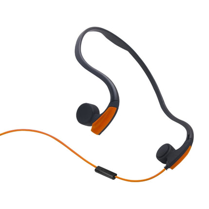 Rear Hanging Wire-Controlled Bone Conduction Outdoor Sports Headphone(Orange)-garmade.com