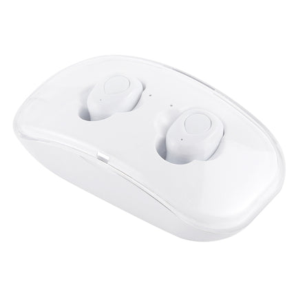 X-I8S Outdoor Sports Portable In-ear Bluetooth V4.2 Earphone with Charging Box (White)-garmade.com
