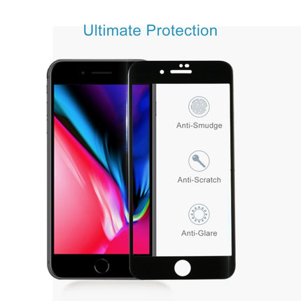 For iPhone 8 / 7 0.3mm 9H Surface Hardness Curved Full Screen Tempered Glass Screen Protector(Black)-garmade.com