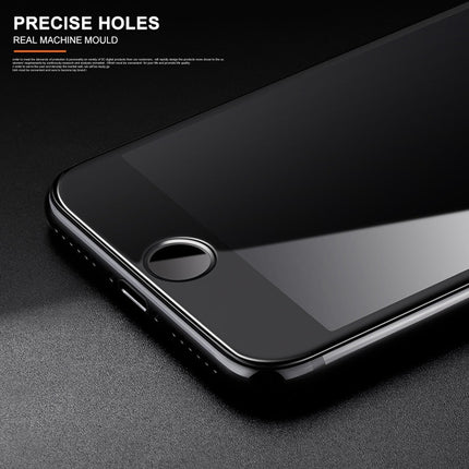 mocolo 0.33mm 9H 2.5D Silk Print Tempered Glass Film for iPhone SE 2020 / 8 / 7(Black)-garmade.com