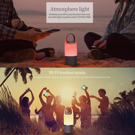 NILLKIN MC3 PRO Portable Wireless Bluetooth V4.2 Bottle Speaker with 3600mAh Power Bank & Colorful LED Light-garmade.com