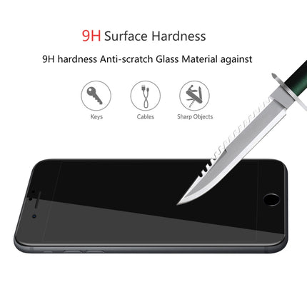 ENKAY Hat-Prince 0.26mm 9H Surface Hardness 6D Curved Edge Full Screen Tempered Glass Film for iPhone SE 2020 / 8 / 7(Black)-garmade.com