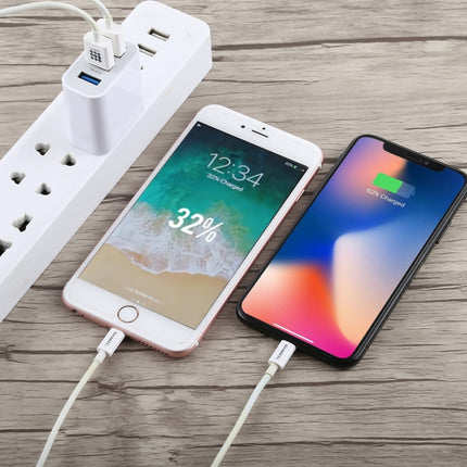 3.1A 3 USB Ports Quick Charger Travel Charger, US Plug(White)-garmade.com