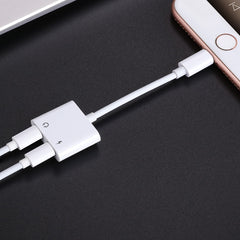 JOYROOM S-Y104 Ben Series Apple Dual Lightning Adapter, Length: 1.2m(White)-garmade.com