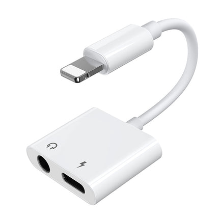 JOYROOM S-Y104 Ben Series Apple 3.5+Lightning Adapter, Length: 1.2m(White)-garmade.com