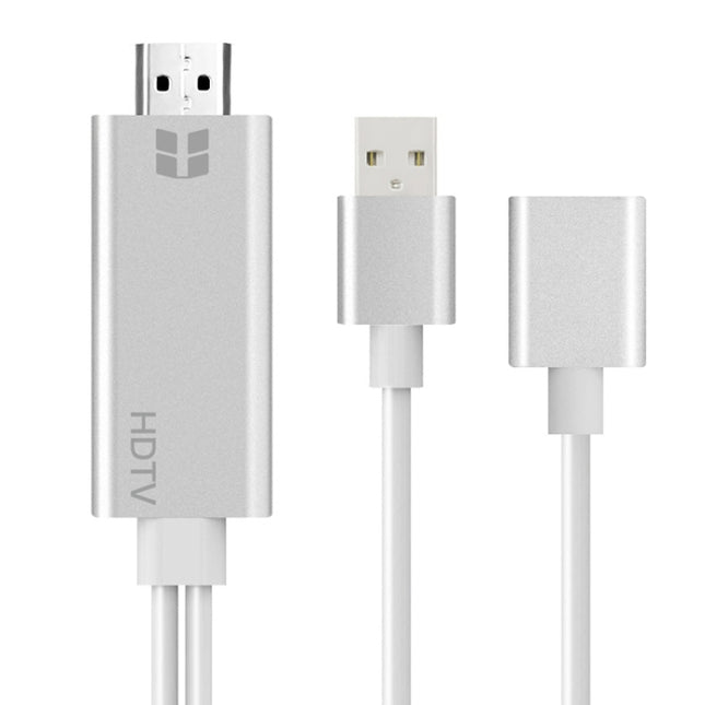 Onten 7562 USB Female to HDMI Phone to HDTV Adapter Cable for iPhone / Android-garmade.com