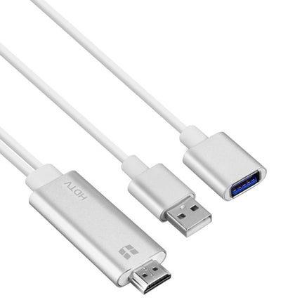Onten 7562 USB Female to HDMI Phone to HDTV Adapter Cable for iPhone / Android-garmade.com