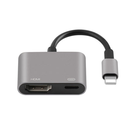 7565S 8 Pin to HDMI HDTV Projector Video Adapter Cable for iPad(Grey)-garmade.com