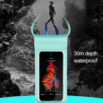 Outdoor Diving Swimming Mobile Phone Touch Screen Waterproof Bag for 6 to 7 Inch Mobile Phone(Gold)-garmade.com