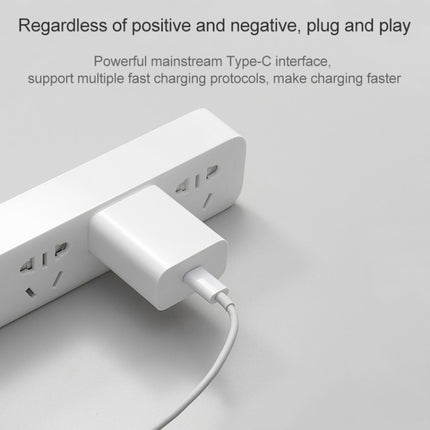 Original Xiaomi AD201 20W Single USB-C / Type-C Interface Travel Charger Quick Charge Version, US Plug(White)-garmade.com