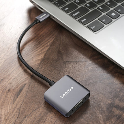 Lenovo C02 USB-C / Type-C to HDMI + VGA Converter-garmade.com