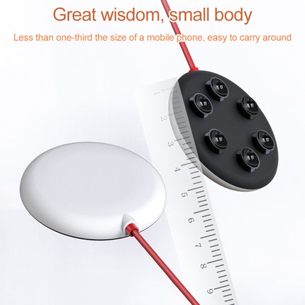 10W Portable Suction Cup Mobile Phone Fast Charging Wireless Charger, Length: 1.5m(Grey White)-garmade.com