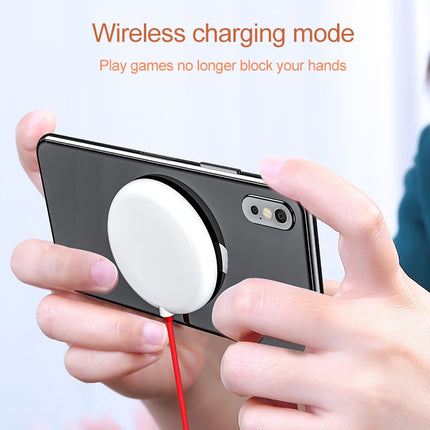 10W Portable Suction Cup Mobile Phone Fast Charging Wireless Charger, Length: 1.5m(Grey White)-garmade.com