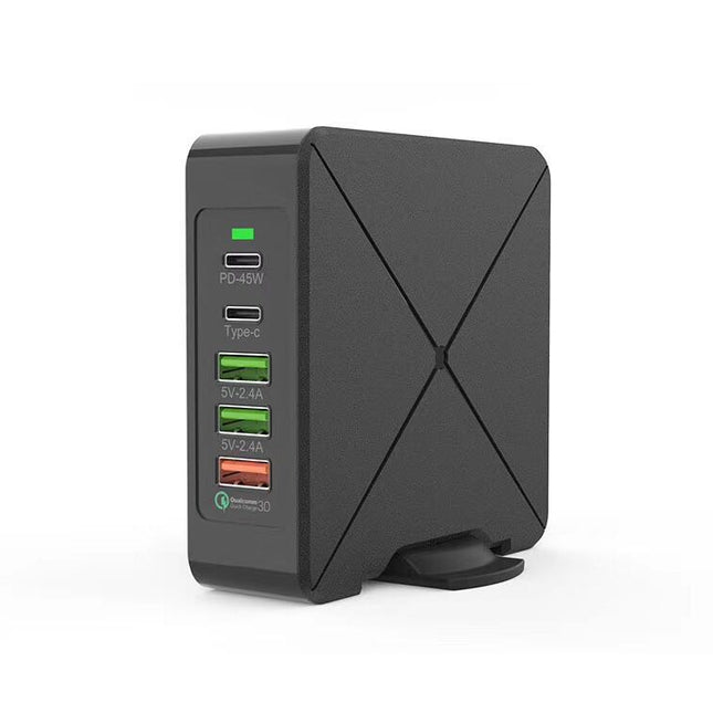 F88 3 x USB + 2 x USB-C / Type-C Ports QC3.0 Desktop Charger-garmade.com
