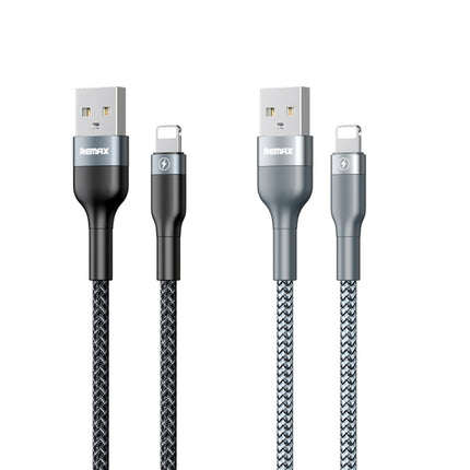 REMAX RC-064i Sury 2 Series 1m 2.4A USB to 8 Pin Data Cable for iPhone, iPad(Black)-garmade.com