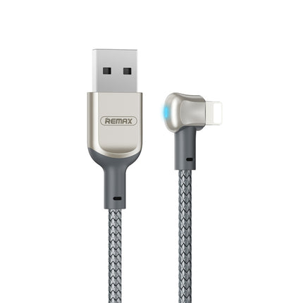 REMAX RC-024i Sury Leyo Series 1.2m 2.4A USB to 8 Pin Data Cable for iPhone, iPad(Silver)-garmade.com