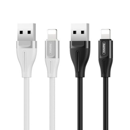 REMAX RC-075i 1m 2.1A USB to 8 Pin Jell Data Cable for iPhone, iPad(Black)-garmade.com